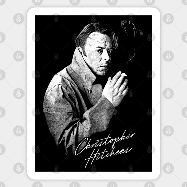 Christopher Hitchens // Retro Style Fan Design Sticker by DankFutura